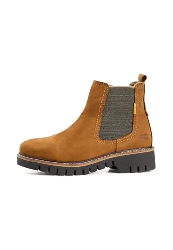camel active Damen Stiefelette mit Reißverschluss - Elegante Damen-Boots aus hochwertigem Nubukleder mit praktischem seitlichem Reißverschluss. Das weiche Innenfutter und die leichte Sohle sorgen für hohen Tragekomfort bei jedem Schritt. Ideal für Stadt und Freizeit.