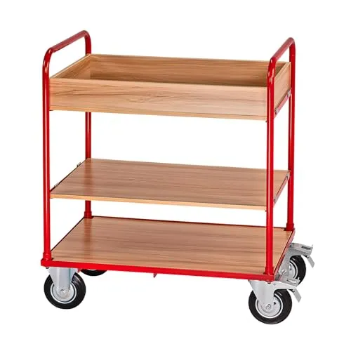 DEMA Transportwagen 250kg 3 Etagen - Transportgeräte & Rampen, robuster 3-Etagen-Wagen mit bis zu 250 kg Tragkraft, ideal für vielseitige Transportaufgaben.