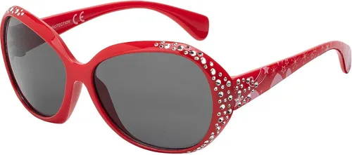 City Sonnen Brille Mädchen Kinder UV Schutz 400 Retro Modern Cat-Eye Desginer 30552 Rot