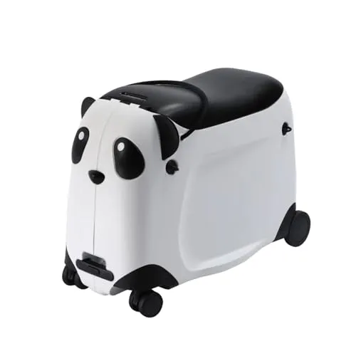 Berwin Panda Adventure Kinder Reisekoffer Trolley - Der niedliche Panda-Kindertrolley ist der perfekte Reisebegleiter für kleine Abenteurer! Mit ausziehbarem Griff und Schultergurt ist er leicht zu ziehen oder zu tragen und bietet zudem eine robuste Sitzfunktion für unterwegs.