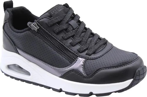 Skechers Uno - Metallic Sliders Sneakers Laag - Schwarz - Größe 39 - Entdecke den Skechers Uno Metallic Damen-Sneaker in Schwarz! Mit futuristischem Metallic-Design und komfortablem gepolstertem Fußbett ist dieser Sneaker ideal für stilvolle Freizeitlooks.