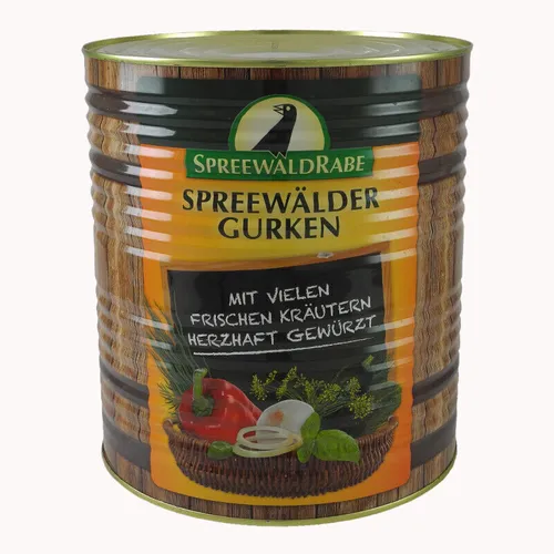 6,73€/1kg) Original Spreewälder Senf-Gurken (10 l Dose