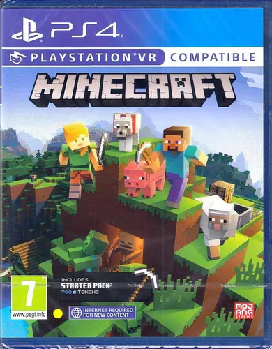 Minecraft: Starter Pack für PS4 - Abenteuer und Kreativität - Games - Entdecken Sie die endlosen Möglichkeiten von Minecraft mit diesem Starter Pack für PS4, inklusive 700 Token und einzigartigen Mash-up-Paketen für unvergessliches Spielerlebnis.