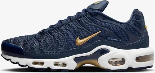 Nike Air Max Plus TN Gold Midnight Navy Metallic Gold - 38 - Sneaker mit exzellenter Verarbeitung, ideal für den täglichen Gebrauch. Langlebig und komfortabel, perfekt für Alltag und besondere Anlässe.