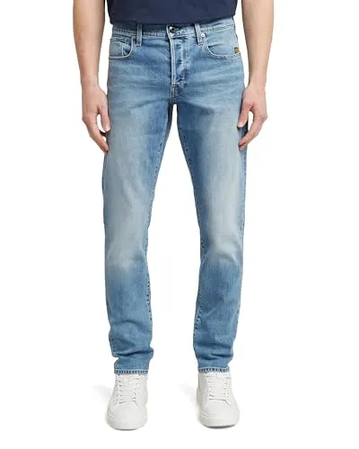 G-STAR RAW Herren 3301 Regular Tapered Jeans - Stylische Jeans mit normaler Bundweite und mittelhohem Bund, perfekt für einen modernen Look. Schmal zulaufend vom Knie zum Knöchel für eine trendige Silhouette.