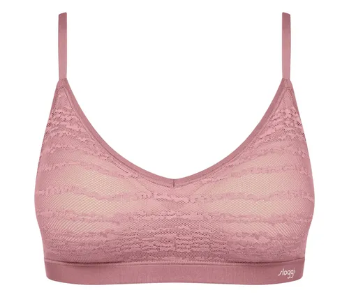 Sloggi FREE Evolve Lace Push-Up BH Altrosa - Eleganter Spitzen-BH mit Push-up-Effekt für einen schönen Look. Nahtlos und angenehm zu tragen, ideal für Alltag und besondere Anlässe. Verstellbare Träger und atmungsaktives Material sorgen für optimalen Komfort.