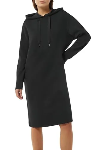 Comma Sweat Kleid mit Kapuze - Freizeitkleid für Damen mit fixierter Kapuze und praktischen Eingrifftaschen - perfekt für lässige Tage.