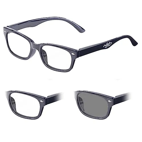 infactory Lesesonnenbrille: Selbsttönende Lesebrille mit UV-Schutz 400, +2,0 Dioptrien (Lesebrille mit Sonnenschutz, Lesesonnenbrille Damen, Schutzbrille)