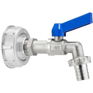 Geka Plus IBC Kugelauslauf mit Griff 3/4" S60x6 - Praktischer IBC Kugelauslauf mit ergonomischem Griff für einfaches Entleeren. Ideal für den professionellen Einsatz in der Landwirtschaft und Industrie.