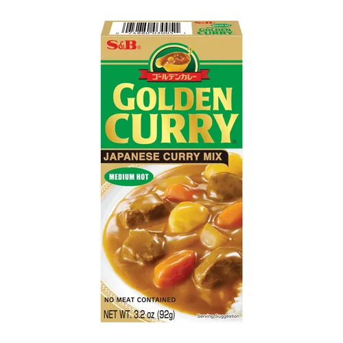 92g Mittelscharfes Curry S & B japanisches Curry Golden Curry 5 Würfel á 18,4g