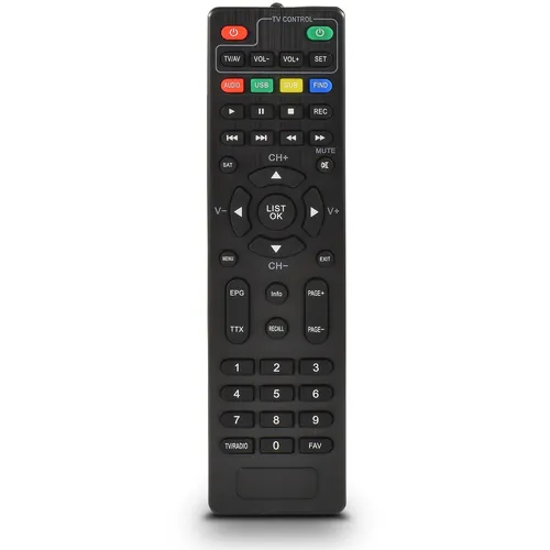 Zehnder HX Fernbedienung BS-001 für HD Receiver - Praktische Fernbedienung für Zehnder HX 2100 bis 2700 Modelle, mit einer Funkreichweite von 5-10 m für komfortable Steuerung.