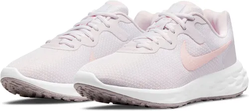 NIKE Revolution 6 Next Nature - Damen Laufschuhe in Light Violet Champagne-White 38, komfortabel und nachhaltig aus 20% recyceltem Material