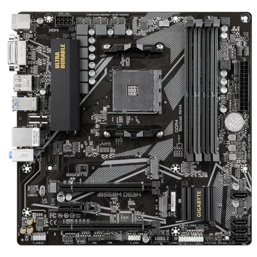Gigabyte B550M DS3H Mainboard - Ultra-Durable, PCIe 4.0 Ready für Gaming und maximale Leistung mit AMD Ryzen 5000 CPUs