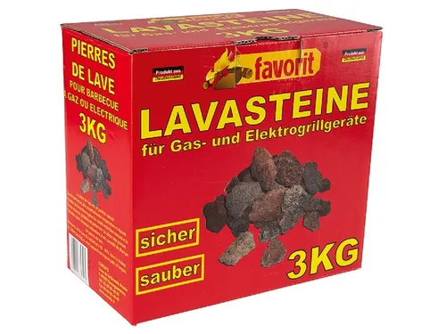 Favorit 3050 Original Lavasteine 3kg für Gasgrill Elektrogrill Grill Grillgerät