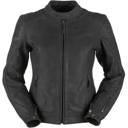 Furygan Debbie Lederjacke Damen - Schwarz - L - Motorradjacke mit herausnehmbarem Thermofutter und D3O Protektoren, für sicheren und stilvollen Fahrkomfort.