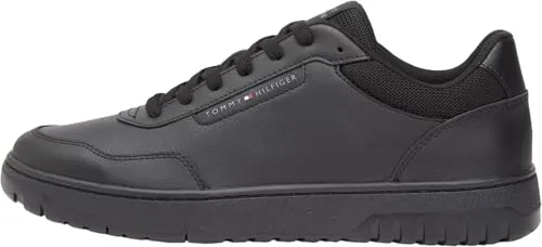 Tommy Hilfiger Herren Th Basket Core Lite LTH Fm0fm05713 Low-Top - Schwarz, 44 EU - Stylische Low-Top-Schuhe von Tommy Hilfiger, ideal für den Alltag. Bequeme Passform und modernes Design für einen lässigen Look.