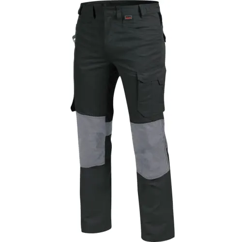 Würth MODYF Arbeitsbundhose Cetus Arbeitshose mit Kniepolstertaschen für Handwerker Robuste, bequeme Bundhose mit Taschen, Dunkelgrau