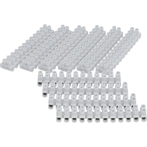 UNITEC Lüsterklemme 10 Stück | 12 polig | bis 380 Volt einsetzbar | 1,0 - 2,5 mm² | transparent