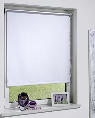 DécoProfi Thermorollo für Fenster ohne Bohren 40 x 160cm I Sonnenschutz Rollo innen für Hitzeschutz mit Klemmträger I Thermo Rollo/Sonnenrollo für Innen
