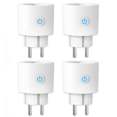 ANTELA WLAN Smart Steckdose mit Strommessung 16A - Smart & Ferngesteuerte Stecker mit Stromüberwachung für effizientes Energiesparen. Steuern Sie Ihre Geräte bequem per Sprachbefehl über Alexa oder Google Home.