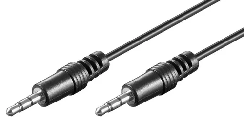 Audio-Video-Kabel; 1,5 m; 3,5mm Klinken-Stecker; Schwarz, 3pol
