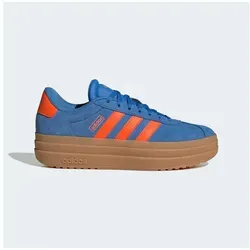 adidas Damen VL Court Bold Schuhe, ray Blue/Impact orange/Gum 3, 41 1/3 EU - Stylische Sneakers mit regulärer Passform und Schnürsenkeln. Obermaterial aus Leder für Komfort und Langlebigkeit, ideal für den Alltag.