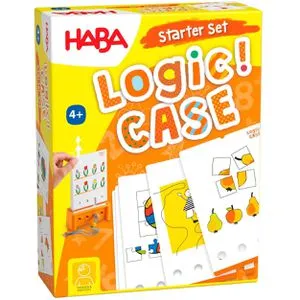 Haba Lernspiel Logic! CASE Starter Set 4+ - Kunterbunter Logikspaß für 1 Spieler ab 4 Jahren. 40 Karten mit 77 Rätseln fördern spielerisch logisches Denken und Konzentration. Ideal für unterwegs – kompakt und unterhaltsam!