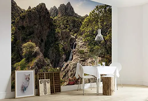Komar Vlies Fototapete RAINBOW LANDS | Tapete, XXL, Dekoration, Natur, Landschaft, Schlafzimmer, Wohnzimmer, Büro, Flur | Größe 450 x 280 cm (Breite x Höhe) | SHX9-075