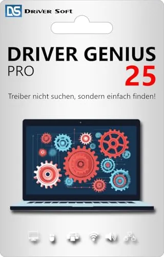 Driver Genius 25 PRO - immer aktuelle Treiber für den PC - für Windows 11/10/8/7 - bis zu 3 Gräte / 1 Jahr - DEUTSCH (ProduktKeyCard) - PKC