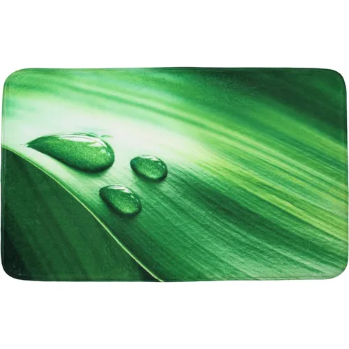 Sanilo Badematte Green Leaf - Badteppich in modernem Grün mit rutschhemmender und schnelltrocknender Funktion, ideal für ein sicheres und komfortables Badezimmererlebnis. Verfügbar in 50 x 80 cm oder 70 x 110 cm.