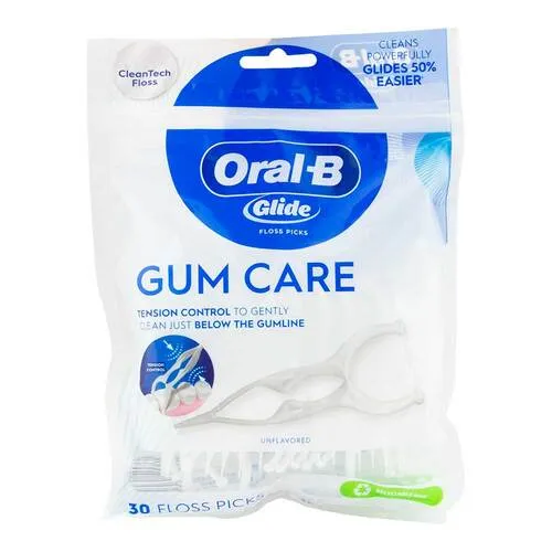 Oral-B Glide Gum Care Zahnseide-Picks - Praktische Zahnseide-Picks für eine gründliche und einfache Zahnreinigung, ideal für die tägliche Mundpflege.