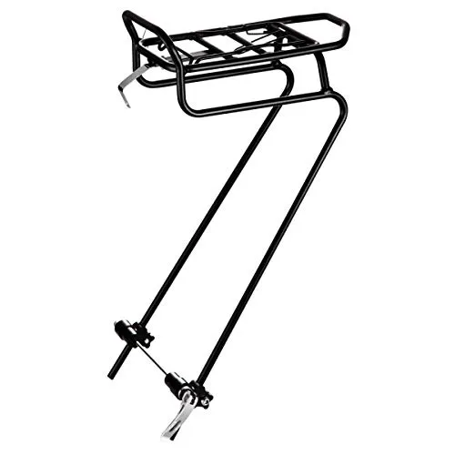 Gepäckträger vorne Aluminium Schwarz einstellbar O-Stand für 24 - 28 Fahrräder
