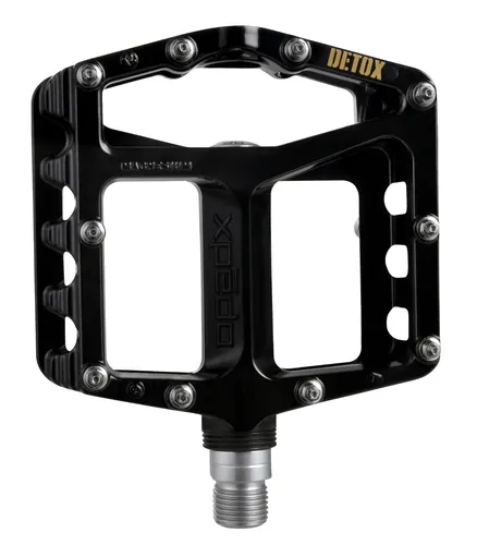 Xpedo Unisex – Erwachsene Detox Pedal, schwarz, One Size - Fahrradpedale mit sicherem Grip und leichtem Design für eine optimale Performance beim Fahren.