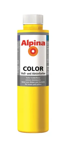 Alpina COLOR Voll- und Abtönfarbe Sunny Yellow 750ml seidenmatt