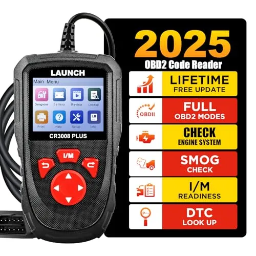 LAUNCH CR3008 Plus obd2 Diagnosegerät OBD2-Scanner, EIN-Schlüssel I/M,Lebenslanges Aktualisierung Code Leser, Verbesserte Siehe Motorcode-Leser OBDII Auto Scan Tool für alle Fahrzeuge nach 2002