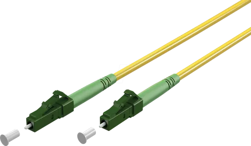 GOOBAY 59635 - Simplex LWL Patchkabel, LC-APC (8°)<>LC-APC (8°),gelb, 25 m
