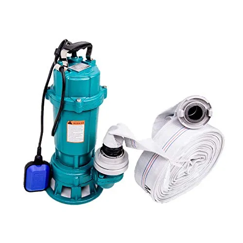 IBO Fäkalienpumpe 1500W mit 30m Schlauch - Hochleistungs-Wasserpumpe für Schmutzwasser und Fäkalien, inklusive Zerkleinerer und Schwimmer für automatischen Betrieb.