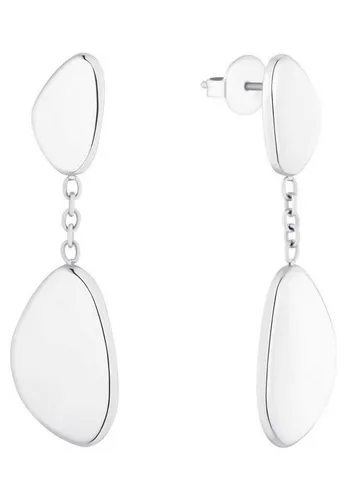 s.Oliver Edelstahl Ohrhänger für Damen - Edelstahl Ohrringe in Silber, 3,8 cm lang, ideal als Geschenk in der Schmuck Geschenk Box und perfekt für jeden Anlass.