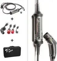 JUICE BOOSTER 2 Traveller Plus Set - Wallbox mit 22 kW Ladeleistung, inklusive 3,1m Ladekabel und integriertem FI-Schutz für maximale Sicherheit beim Laden.