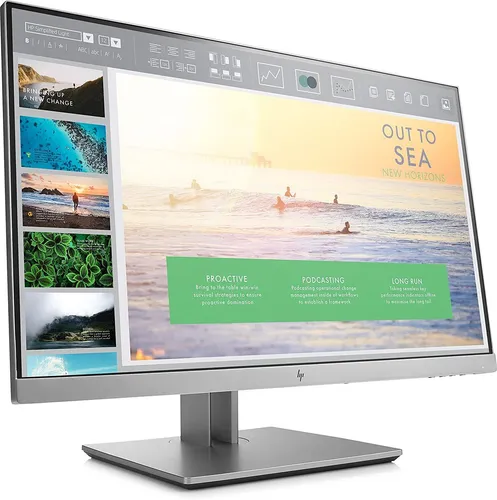 HP EliteDisplay E233 23" FHD Monitor - 23 Zoll IPS Monitor mit 1920x1080 Auflösung, bietet brillante Farben und ist energieeffizient mit Klasse A.