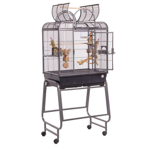 Montana Cages San Remo II Vogelkäfig - Sittichkäfig in antikem Design, großzügige Maße ca. 66 x 45 x 154 cm, perfekt für ein artgerechtes Zuhause Ihrer Vögel.