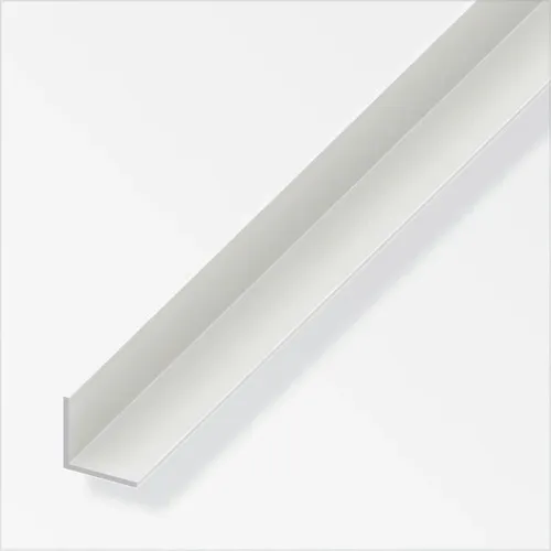 alfer Winkel 2 m, 20 x 20 x 1.5 mm, PVC (Kunststoff), glatt, weiss
