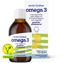 Arctic Blue Omega-3-Algenöl und Leinsamenöl - 150 ml
