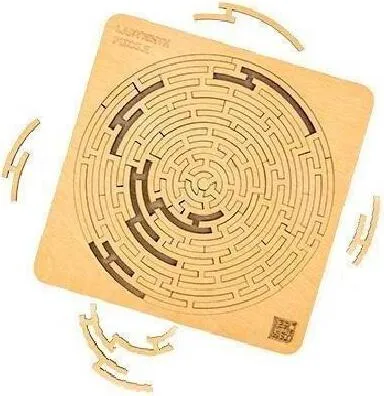 Escape Welt Labyrinth 20 x 20 x 0,6 cm Holz-Puzzle