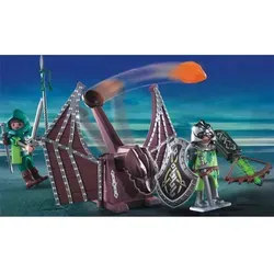 Playmobil® 4840 Drachenkatapult mit LED-Leucharmbrust - PLAYMOBIL® Drachenland - Spannendes Drachenkatapult mit elektrischer LED-Leuchtarmbrust. Ideal für Kinder ab 5 Jahren, fördert kreatives Spielen und Abenteuerlust.