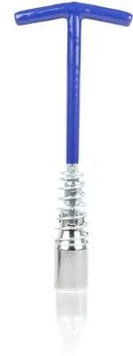 Alca Zündkerzenschlüssel mit Feder + T-Griff, 21mm, blau