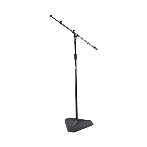 Onstagestands SMS7630B Fuß für Mikrofon Mic Maske studio Sockel 81 bis 124 cm, Schwarz
