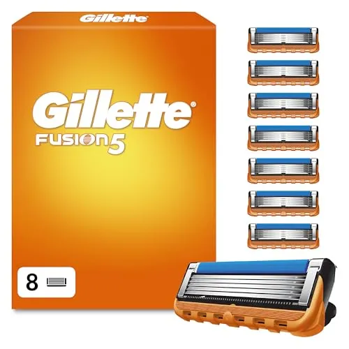 Gillette Fusion5 Power Rasierklingen (8 x) - Hochwertige Gillette Fusion5 Power Rasierklingen für eine gründliche und sanfte Rasur. 8 Klingen für langanhaltende Leistung und Komfort in der Anwendung.