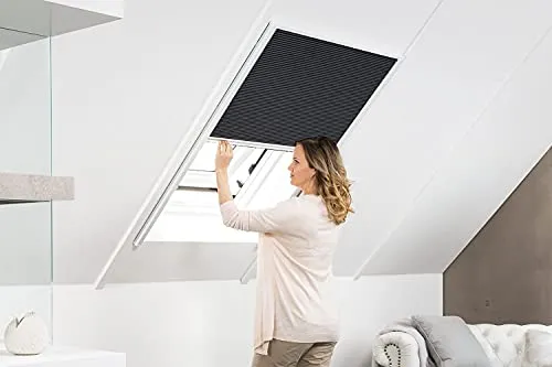 empasa Sonnenschutzplissee Master Sun - Dachfenster Plissee in Weiß oder Silber - Plissees in verschiedenen Größen, stufenlos verstellbar und universell kürzbar, bieten zuverlässigen Schutz vor Überhitzung.
