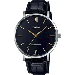 Casio Uhr Standard MTP-VT01L-1BUDF - Herrenuhren mit 3 ATM Wasserdichtigkeit und elegantem Lederarmband. Ideal für modebewusste Männer, die Stil und Funktionalität schätzen.